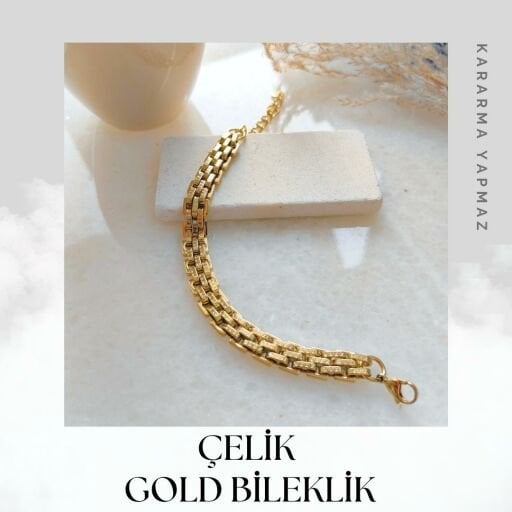ÇELİK GOLD BİLEKLİK